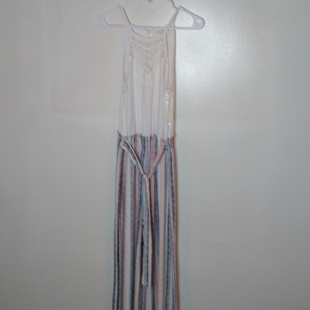 Ultra flirt women's size medium paper bag jumpsuit. New